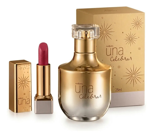 Kit Presente Natura Una Celebrar Deo Parfum + Rouge