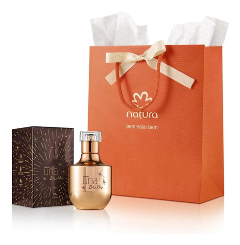 Perfume Natura Una Brilho Deo Parfum Feminino 75ml Original