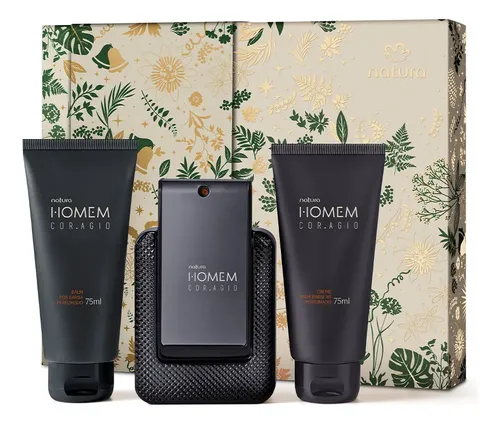 Kit Presente Natura Homem Coragio 3 Produtos Original